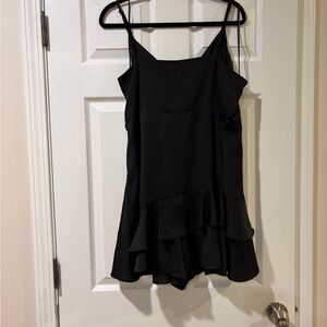 Express Black Ruffle Camisole Top